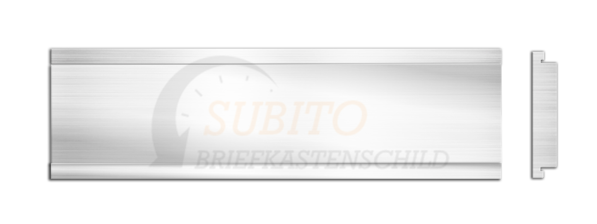 Briefkastenschild Stebler 64 x 14,5 Alu